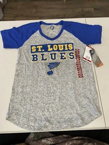 St. Louis Blues Hockey Youth Girls T Shirt Size 7 / 8 New With Tags - Picture 1 of 5