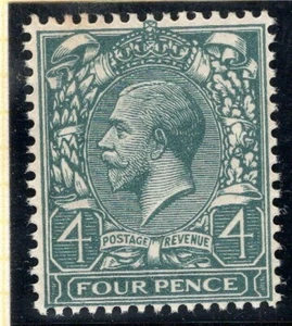 GB SG379 KGV 4d grey-green MNH £25 . - Picture 1 of 3