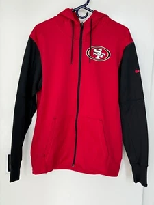 NIKE MEN'S NFL SAN FRANCISCO 49ERS HOODIE - Red/Black Medium Excellent Condition - Picture 1 of 9
