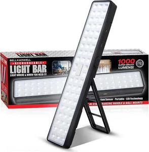 Portable Light Bar Rechargeable LED Light with Stand 1000 Lumens Brightness - Picture 1 of 8