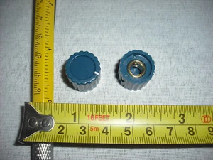 Dark Blue flat top fluted neve amplifier radio control knob Marconi API style - Picture 1 of 7