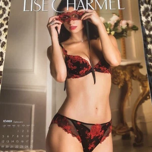 Calendario francés 2018 Lise Charmel gran tamaño ~ fotos en color lencería sexy ~ nuevo - Imagen 1 de 5