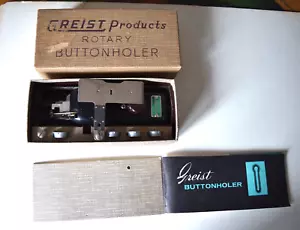 Greist Rotary Buttonholer in Box - Picture 1 of 23