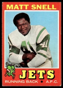 Topps Matt Snell 1971 New York Jets #205 - Imagen 1 de 2