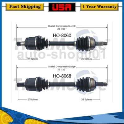 Junta de eje CV TrakMotive lado conductor delantero pasajero para Acura Integra 1987 1986 Foto 1 de 3