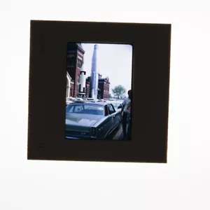 Vintage US Navy Polaris Rocket Kodachrome Photo Slide 1966 Cars Ford Fairlane - Picture 1 of 4