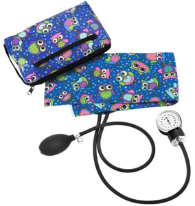 Prestige Medical Blood Pressure Cuff and Carrying Case * Party Owls Royal  - Picture 1 of 1