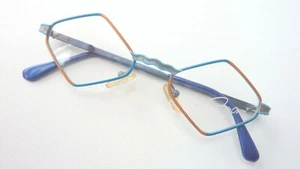 Amor gafas para niños gafas de niña azul marrón rombos bisagras de resorte nuevas talla XS - Imagen 1 de 4