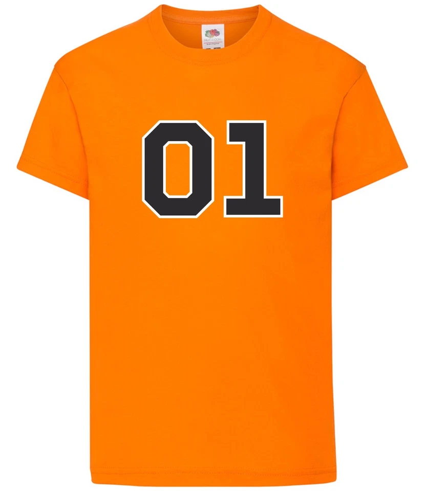 FRUIT OF THE LOOM GENERAL LEE DUKES OF HAZZARD TRIBUTE T-SHIRT GRÖSSE 3-4 BIS 12-13