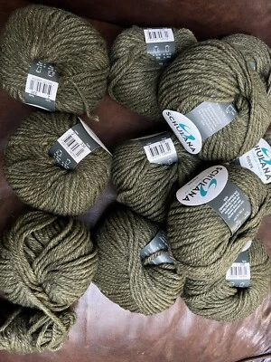 Schulana Violon Yarn--11 skeins in Green - Image 1 of 4