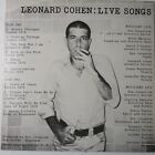 Leonard Cohen Live Songs 1973 CBS Records 32272 LP-7213