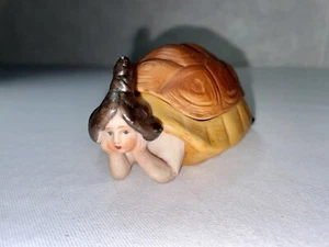 Vintage Rare Bathing Beauty Naughty Turtle Lady Erotica Figurine. With Crack. - Picture 1 of 24