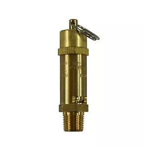Válvula de alivio de presión de asiento duro de latón Kingston 3/8"" NPT 35 PSI / 82 SCFM - Imagen 1 de 5