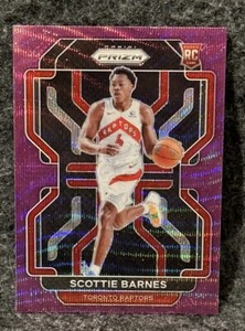 2021-22 Panini Prizm #320 Scottie Barnes Rookie RC Purple Wave Prizm Raptors