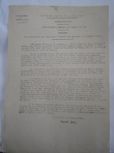 Lettre préfecture du Puy de Dôme Soins à donner au animaux réquisitionnés 14-18 - Picture 1 of 1