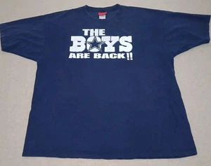 Vintage Dallas Cowboys The Boys Are Back Reebok Logo Quote T Shirt Mens Size XL - Picture 1 of 9
