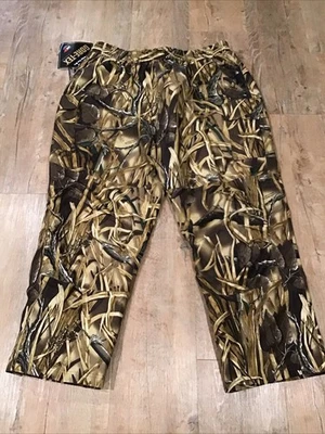New Cabelas Pants Mens 4XL Reg Gore Tex Advantage Wetlands Camo Hunting Rain Wea - Image 1 of 4