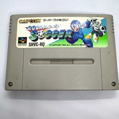 Rockman's Soccer MegaMan Rockman SNES Super Famicom Japan Tested - Image 1 of 2