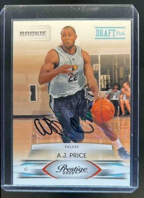 A.J. Price UConn Connecticut Basketball Autograph Panini Rookie card Auto /699 - Image 1 of 2