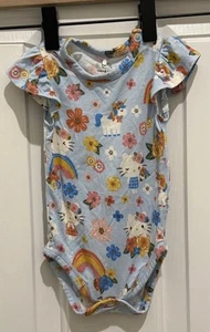 Body Posh Peanut x Sanrio Hello Kitty stampa unicorno bambù 0 3 mesi - Foto 1 di 7