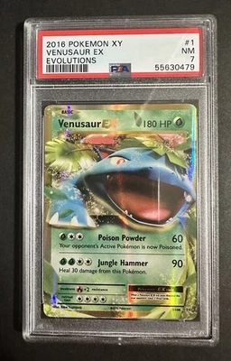 2016 Pokemon XY Evolutions #1/108 Full Art Venusaur EX PSA 7 Near Mint - Image 1 of 2