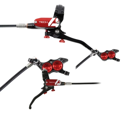 Hope Tech 4 E4 Hydraulic Disc Brake Set - Front & Rear, Premium Performance, - Image 1 of 3