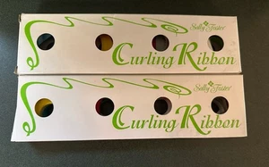 Vintage Sally Foster Gift Curling Ribbon Rolls Multicolored 2 Boxes - 8 Per Box - Picture 1 of 3
