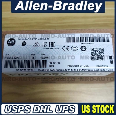 2022 New Factory SEALED AB 1756-EN2T /D ControlLogix Ethernet Bridge 1756EN2T - Image 1 of 3