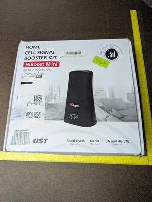 HiBoost F08GI-5S-BTW Mini Cell Phone Signal Booster Kit 4G 500 to 2000 SQ. Ft. - Image 1 of 4
