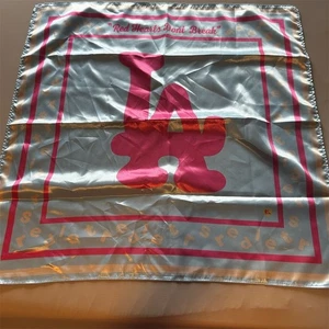 Red Letters Not LA Cotton Candy "Red Hearts Don't Break" Bandana 63x63cm - Picture 1 of 4