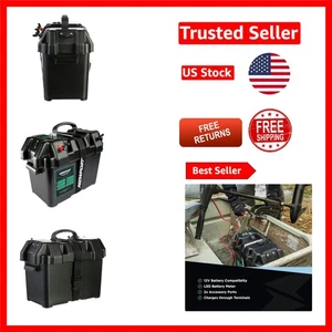 Compact Newport Trolling Motor Battery Box with USB Charger & Circuit Breakers - Bild 1 von 9
