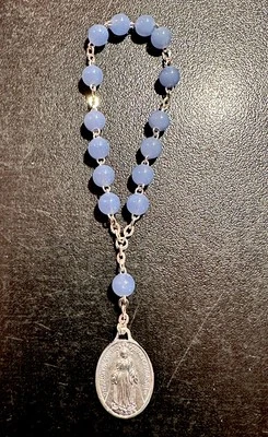 Rare Joli Ancien Chapelet Dizainier  Enfant Religieux Rosary French Antique 1960 - Photo 1/2