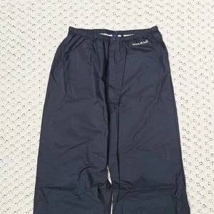 Vtg Montbell Mens Rain Snow Pants Black Lightweight Hiking Outdoor - XL - Picture 1 of 13
