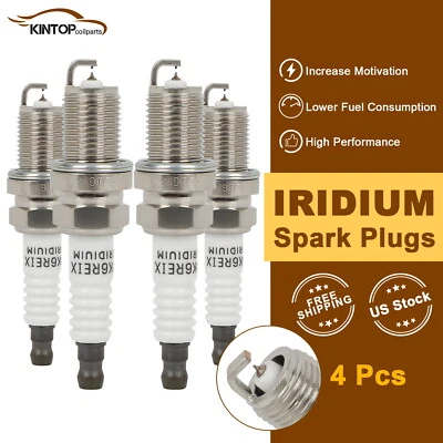 4x Iridium Spark Plugs for Honda CR-Z 2011-2016 1.5L for Civic 1999-2000 1.6L - Изображение 1 из 4