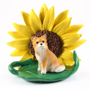 Chihuahua Sunflower Figurine Long Hair - Picture 1 of 2