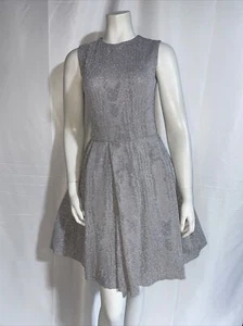 Fashion Silver Sequin Women Dress Deep V-Neck Sleeveless Evening Party Dresses S - Picture 1 of 5