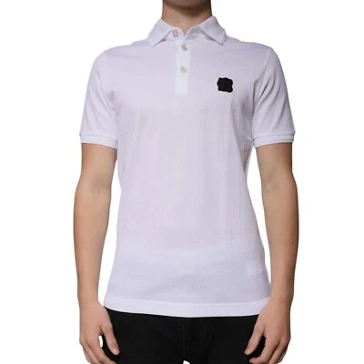 DOLCE & GABBANA T-shirt White Collared Short Sleeves Polo Men IT48/US38/M 520usd - Image 1 of 4