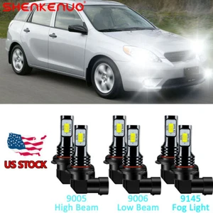 For Toyota Matrix 2003 2004 2005 2006 2007 2008 - LED Headlight + Fog Bulbs Kit - Bild 1 von 11
