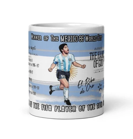 Qatar 2022 Mug, FIFA 2022 Mug, Maradona Mug,Mundial Qatar Tazas,Argentina Qatar Cover