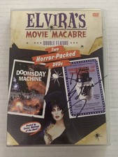 ELVIRA'S MOVIE MACABRE DOOMSDAY MACHINE/WEREWOLF OF WASHINGTON DVD AUTO'ED 2006