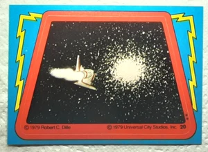 1979 Buck Rogers Sticker Card 20. Free New Top Loader - Picture 1 of 3