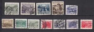 Autriche 1929-32 paysages 12 timbres oblitérés /TE5196 - Imagen 1 de 1