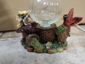 Resin Votive Candleholder Cardinals & Basket & Flower Pots - Picture 1 of 8
