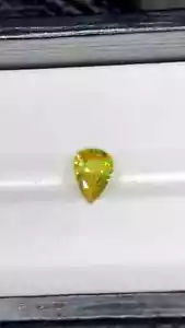 1.30 CT Natural Fire Sphene Titanite Gemstone | Pear Cut | Untreated | Pakistan - Picture 1 of 8