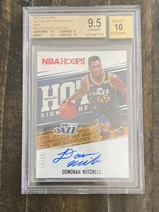 DONOVAN MITCHELL 2017-18 PANINI HOOPS HOT SIGNATURES ReD RC AUTO ๐PoP 1๐ - Picture 1 of 4