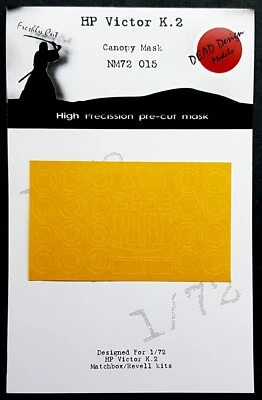 HP Victor K.2/SR.2 Canopy Mask for 1/72 Matchbox/Revell - DEAD Design NM72015 - Image 1 of 4