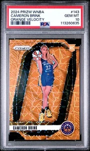 ๐ฅ 2024 Prizm WNBA Cameron Brink Orange Velocity #143 โ PSA 10 GEM MINT RC - Picture 1 of 2