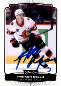 Parker Kelly Signed Autographed 22/23 OPC O-Pee-Chee card Ottawa Senators