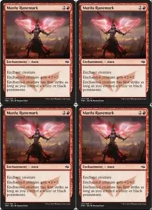 4x MTG 2015 MARDU RUNEMARK - AURA INCANTESIMO - CARTA MAGICA x4 copie - Foto 1 di 2