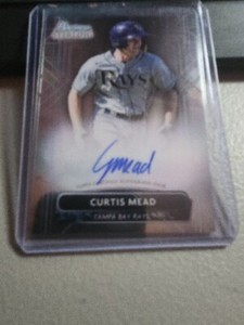 2022 Bowman Sterling Prospects #PA-CMD Curtis Mead Auto - Tampa Bay Rays
